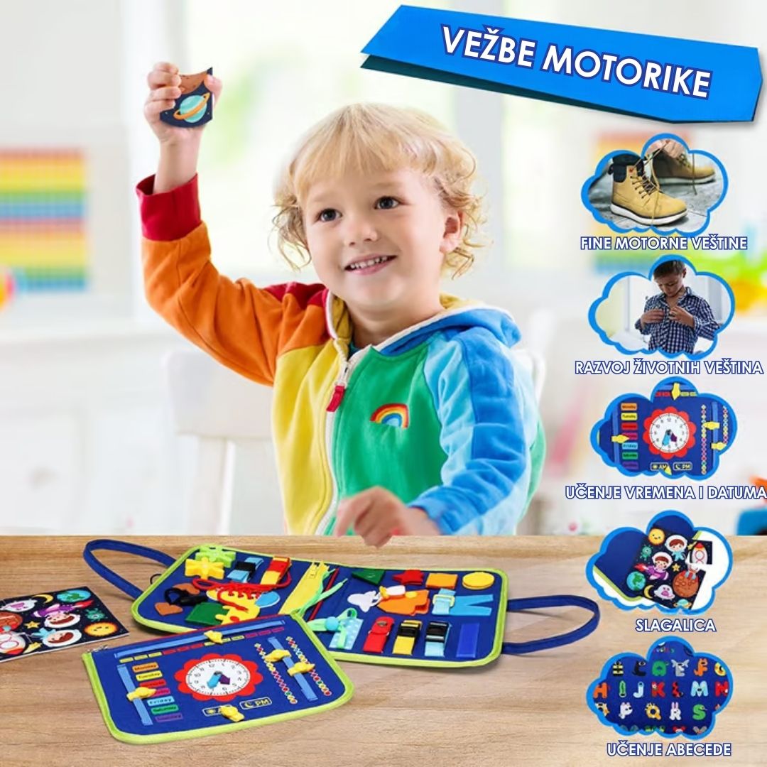 Montessori Edukativna Tabla of Filca