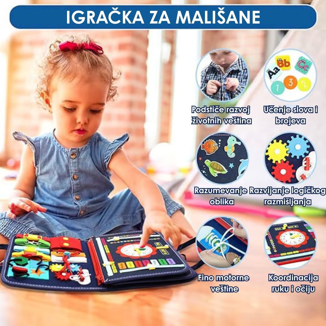 Montessori Edukativna Tabla of Filca