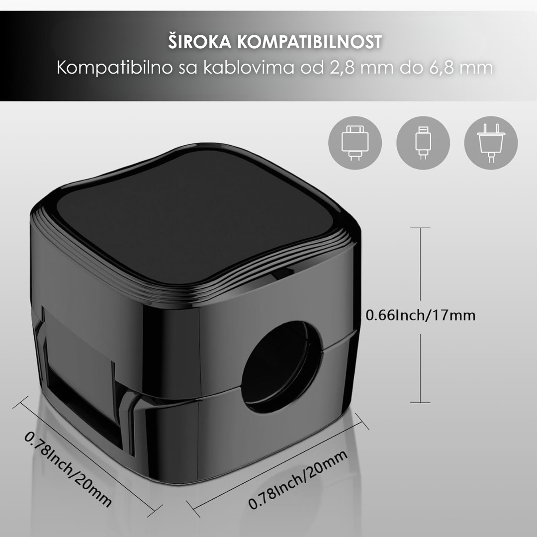 Magnetni Organizator Kablova (Set od 6 Komada)