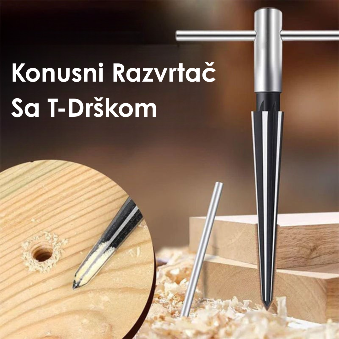 Konusni Razvrtač Sa T Drškom (Set od 2 Komada)
