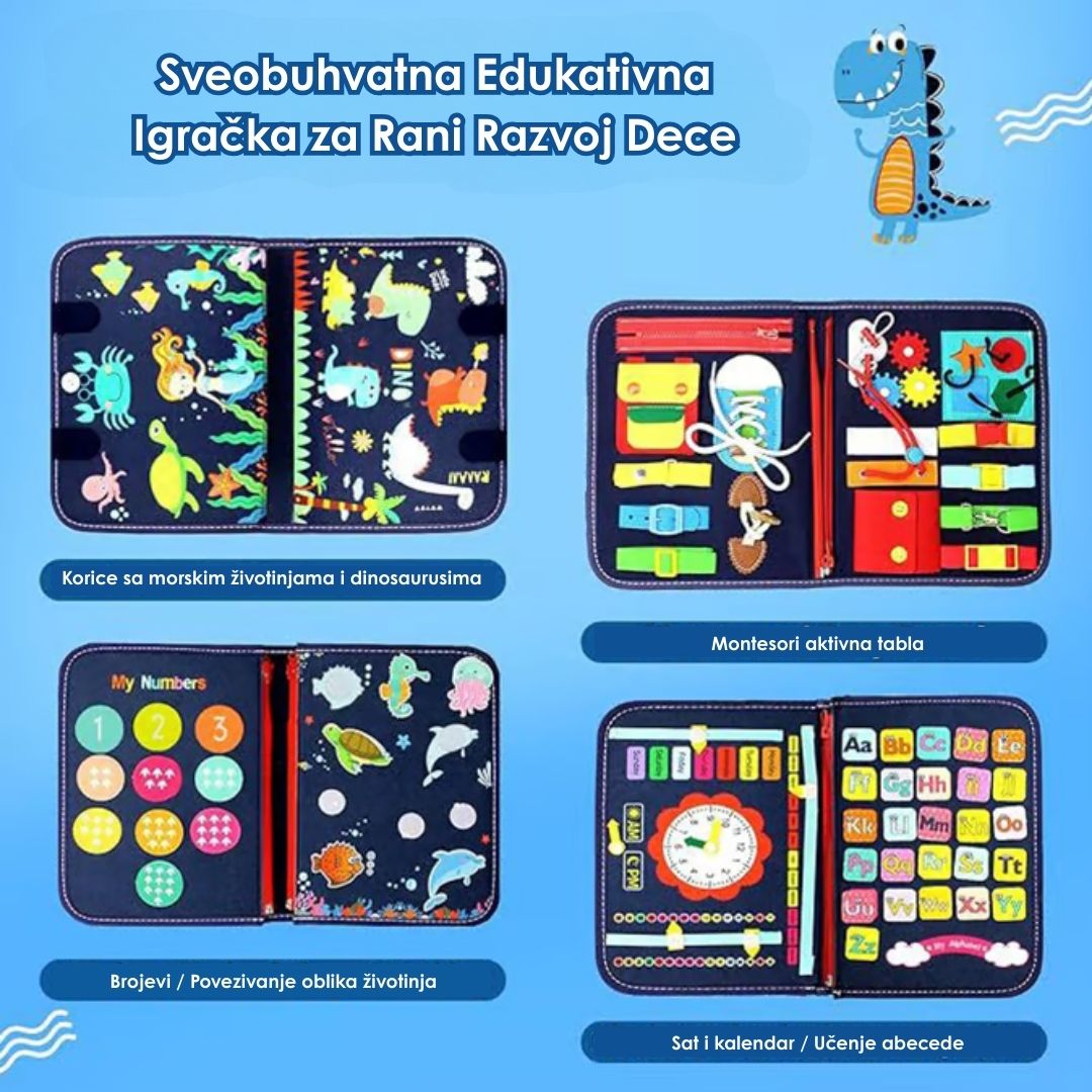 Montessori Edukativna Tabla of Filca