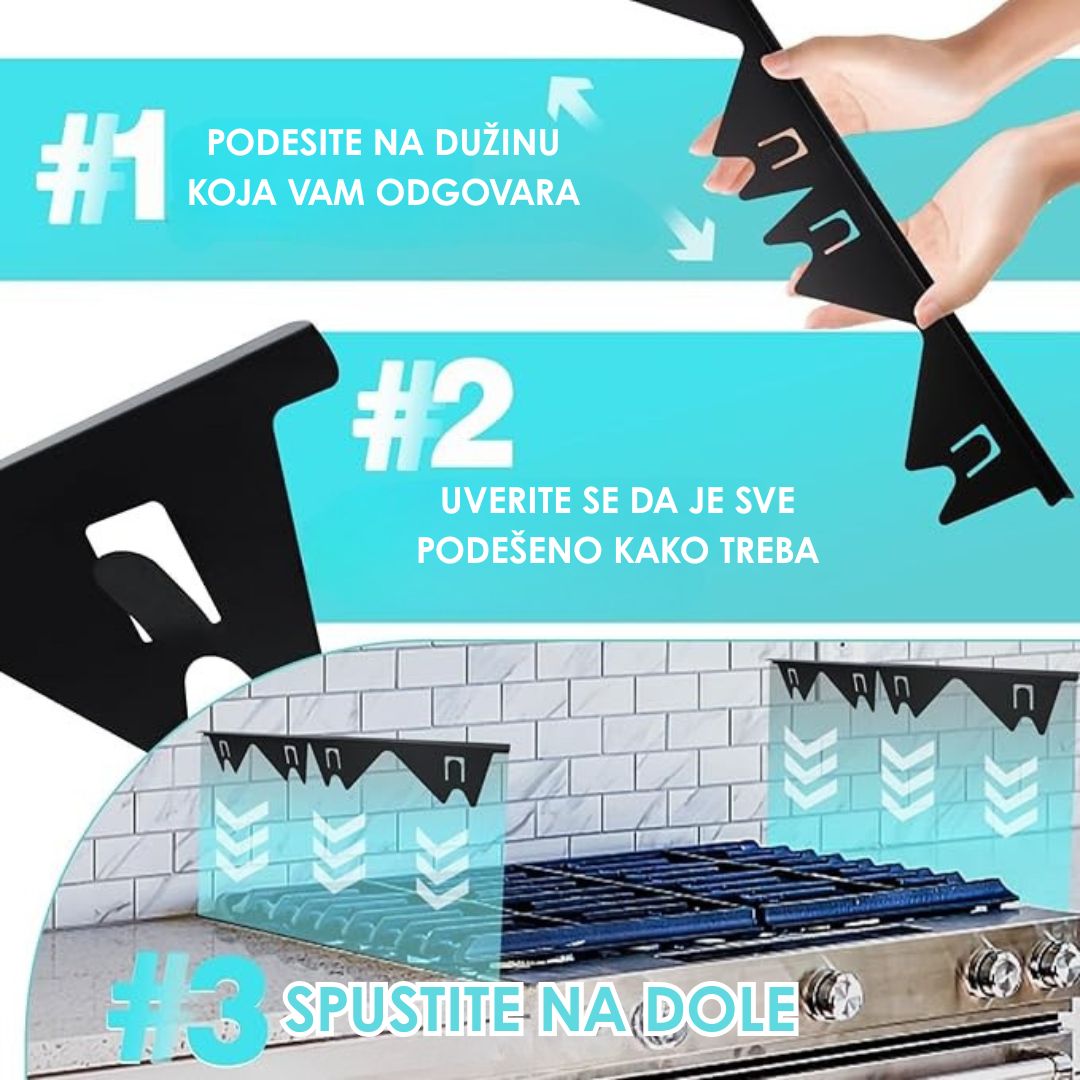 Poklopci za Razmak Između Šporeta (Set od 2 Komada)