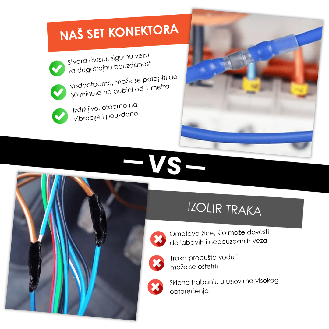 Termoskupljajući Konektori za Lemljenje (Set od 150 Komada)