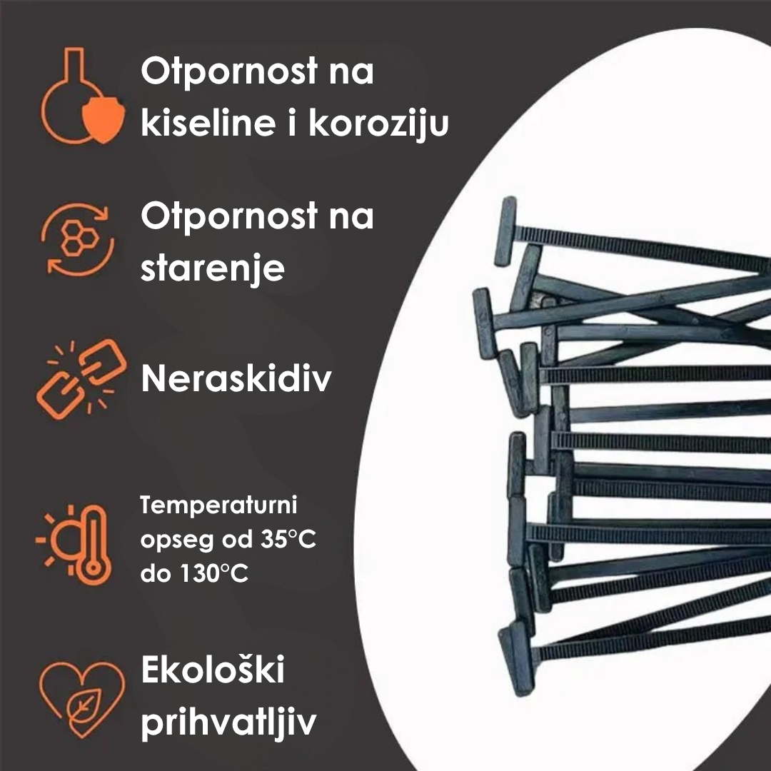 Univerzalne Čvrste Vezice (Set od 100 Komada)