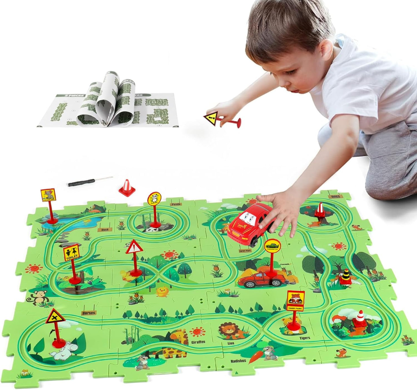 Puzzle Set Staza Za Automobile