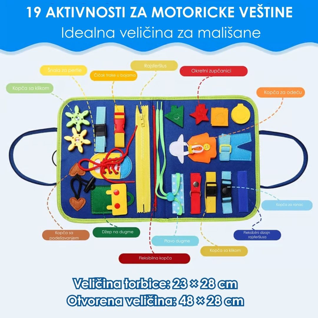 Montessori Edukativna Tabla of Filca