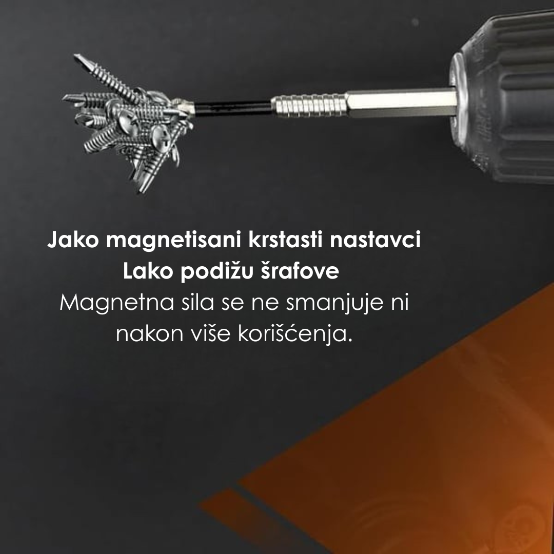 Set Nastavaka za Odvijače sa Magnetom (6 Komada)