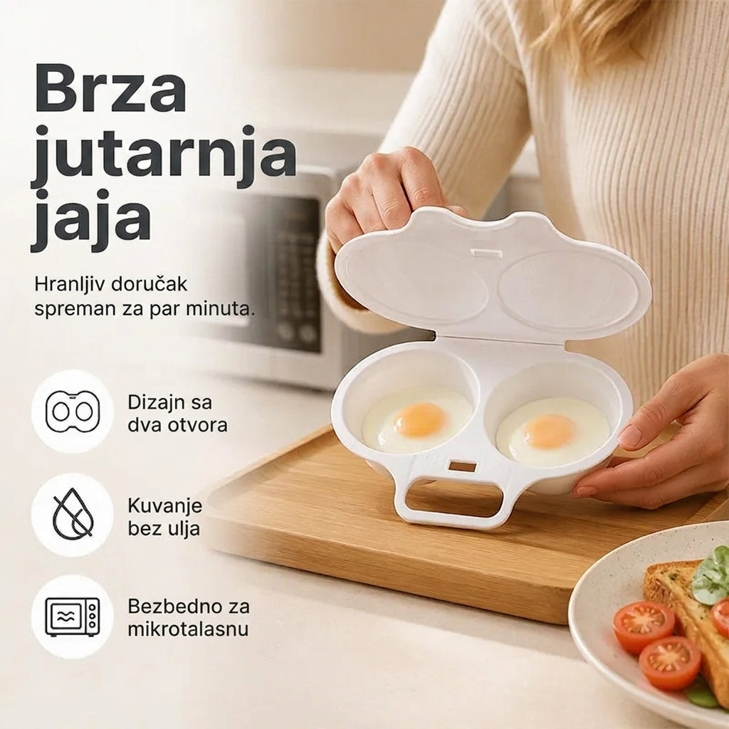 EggSwift™ – Kalup Jaja Za Mikrotalasnu