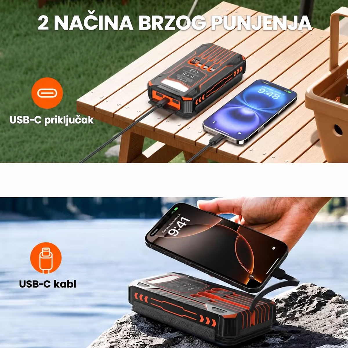 SolarSnap™ – Solarni Prenosivi Punjač