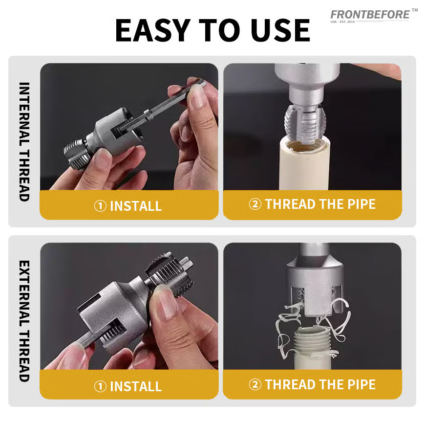 Alat za Unutrašnje i Spoljašnje Navoje Cevi (Set od 2 Komada)
