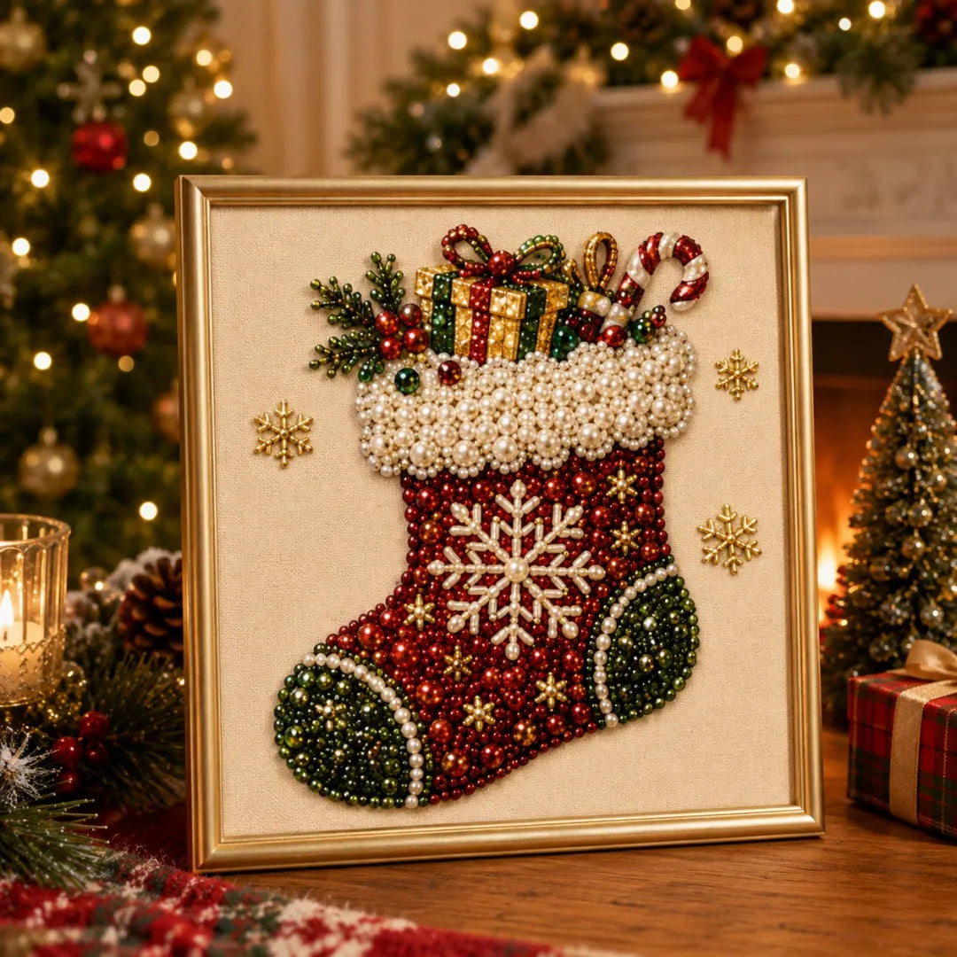 PearlCanvas™ – Komplet Perli Za Novogodišnji Portret