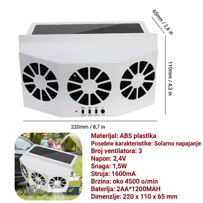 CarVentilator - Ventilator Za Hladjenje Automobila
