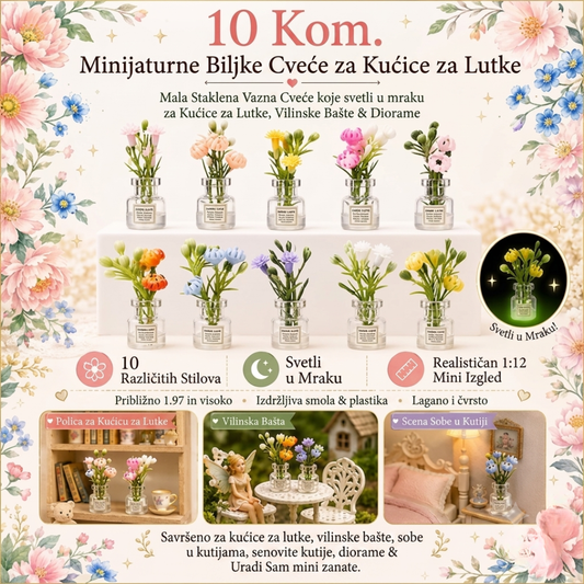 DollFlowers™ – Buket Cveća za Lutke (Set od 10 Komada)