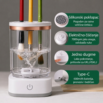 BrushClean™ – Električni Čistač za Četkice