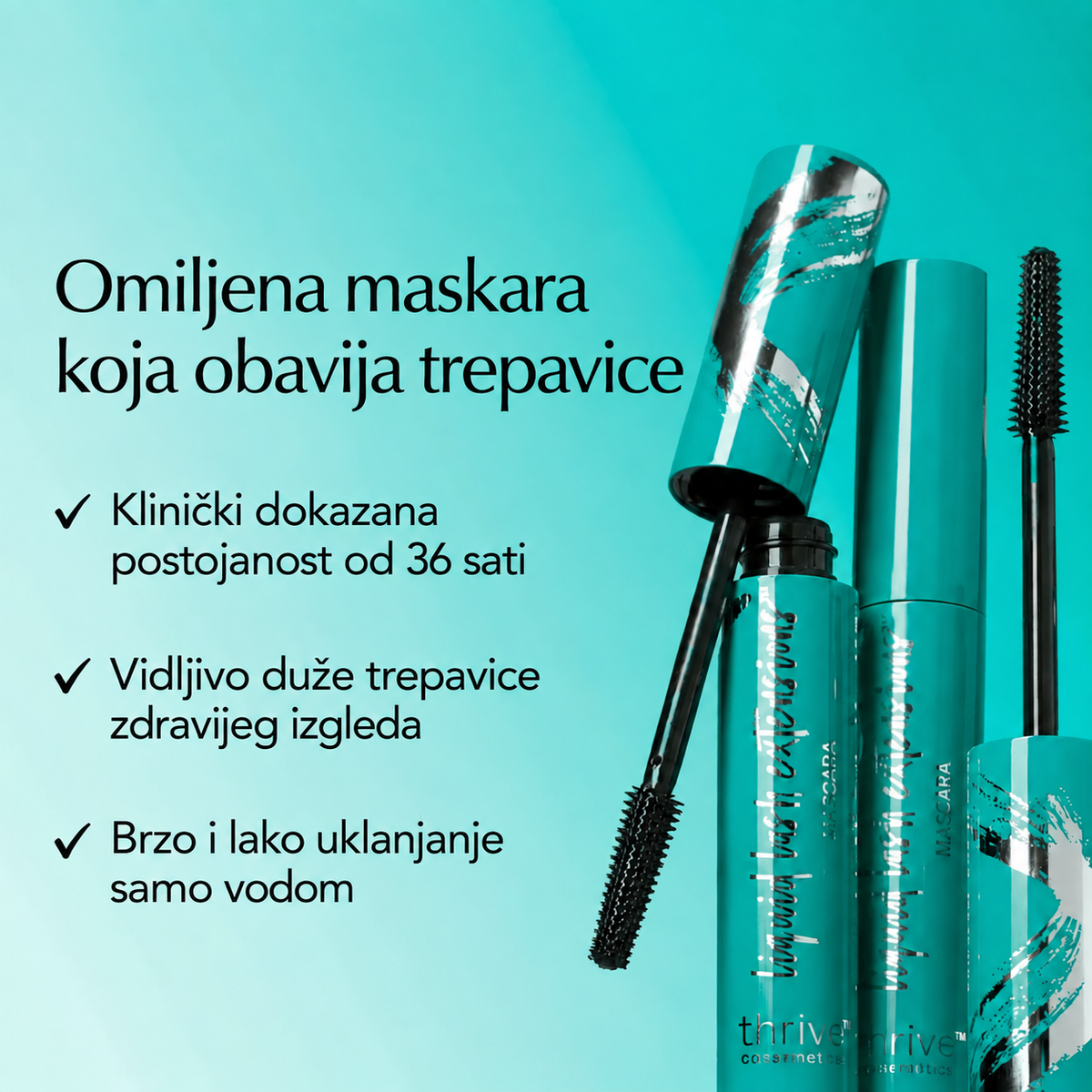 LiquidLash™ – Maskara za Produžene Trepavice