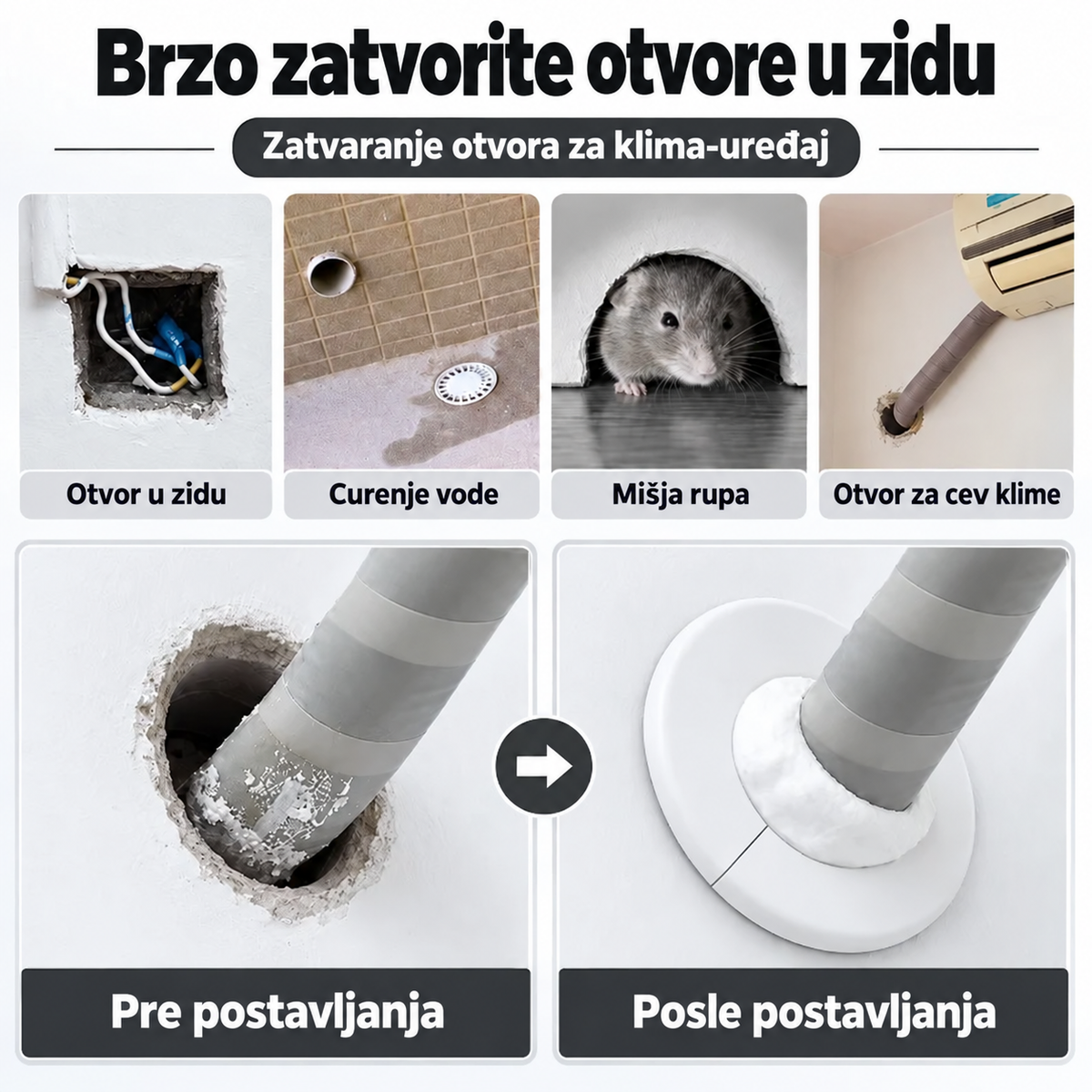 WaterproofWall™ – Vodootporni Kit Za Zaptivanje Zidova (Set od 10 Komada)