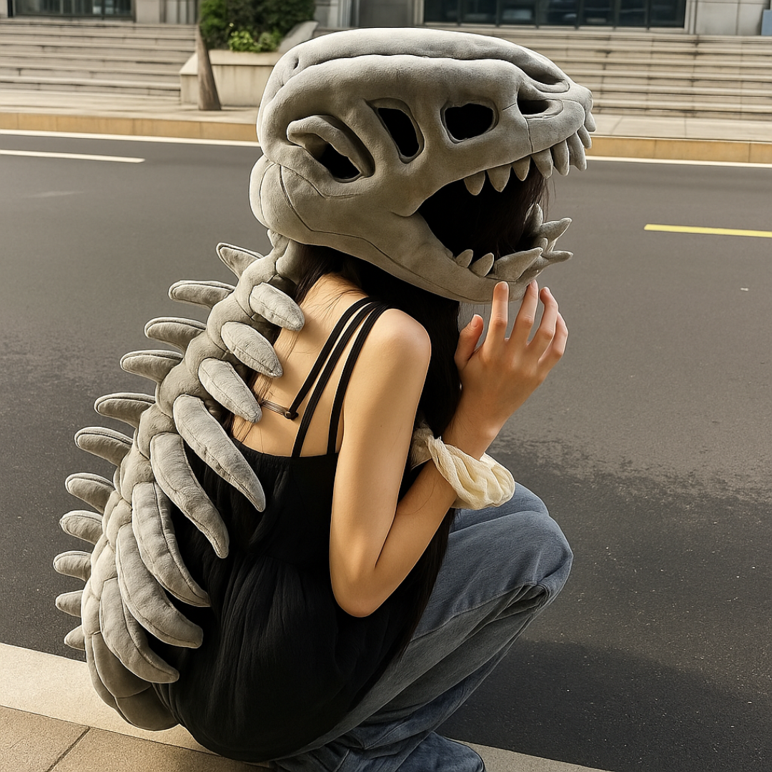 Realistični Kostim Dinosaurusa Skeleta