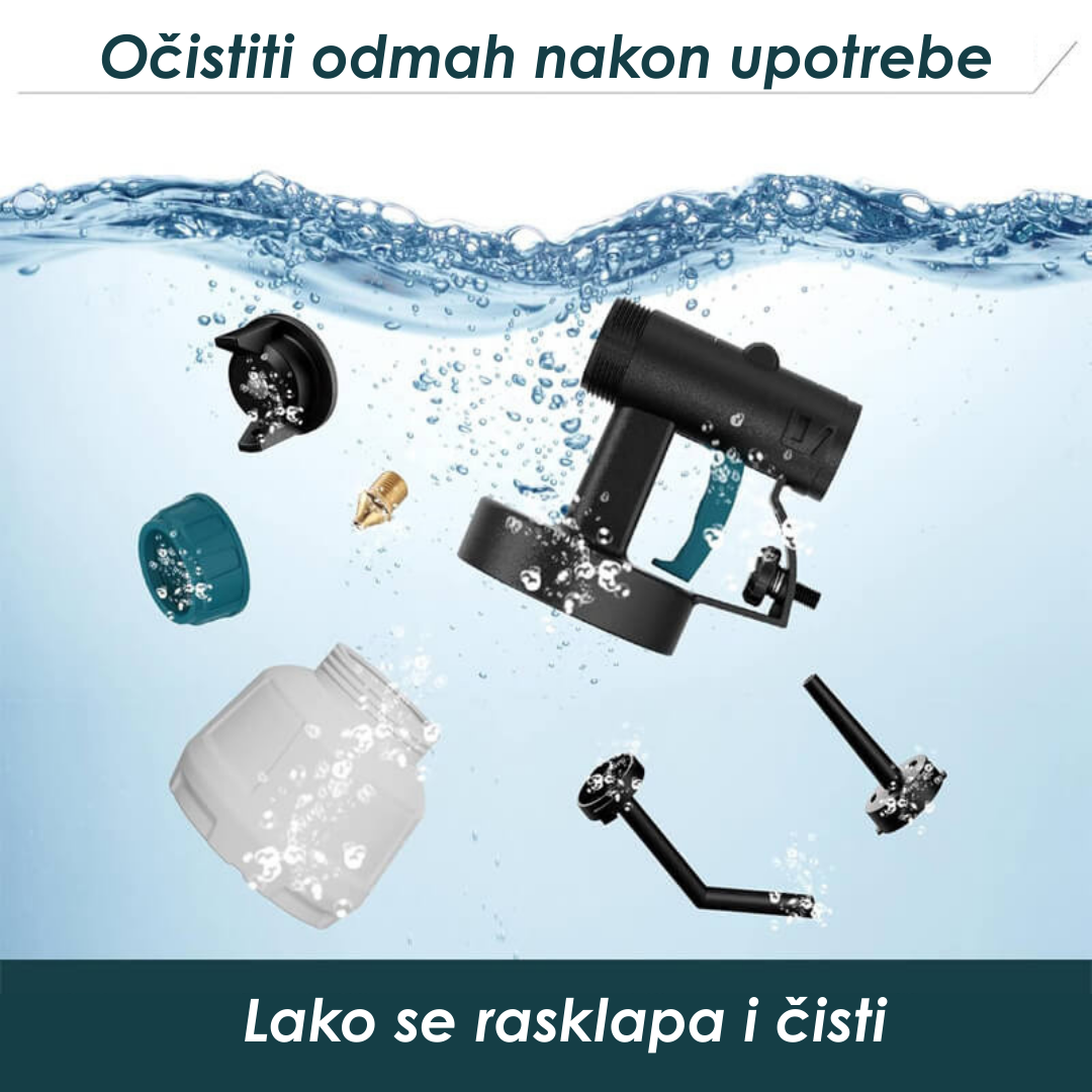 Bežični Pištolj za Farbanje + 2 Baterije u Setu