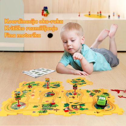 Puzzle Set Staza Za Automobile