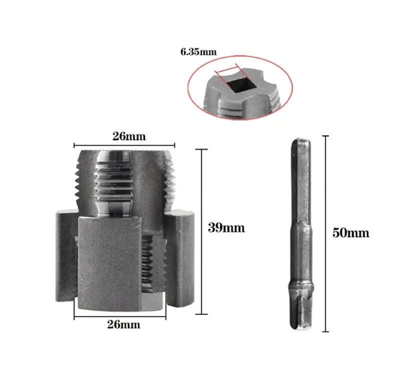 Alat za Unutrašnje i Spoljašnje Navoje Cevi (Set od 2 Komada)