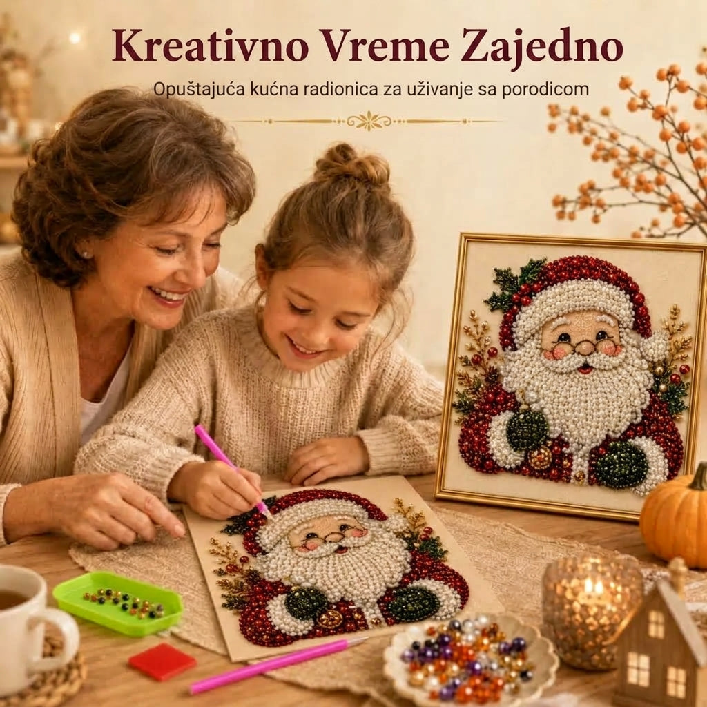 PearlCanvas™ – Komplet Perli Za Novogodišnji Portret
