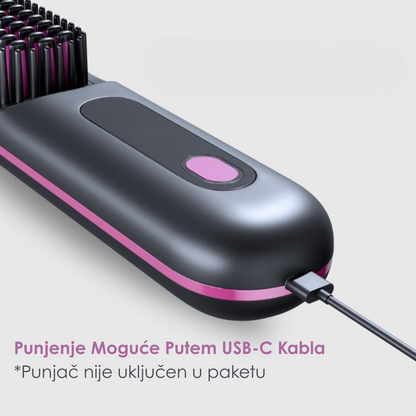 Bežična Prenosiva Četka za Ispravljanje Kose