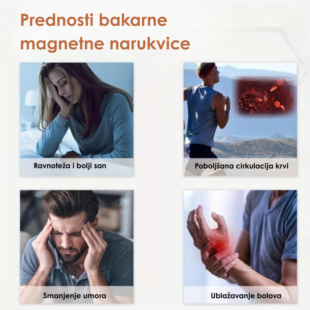 Bakarna Magnetna Narukvica