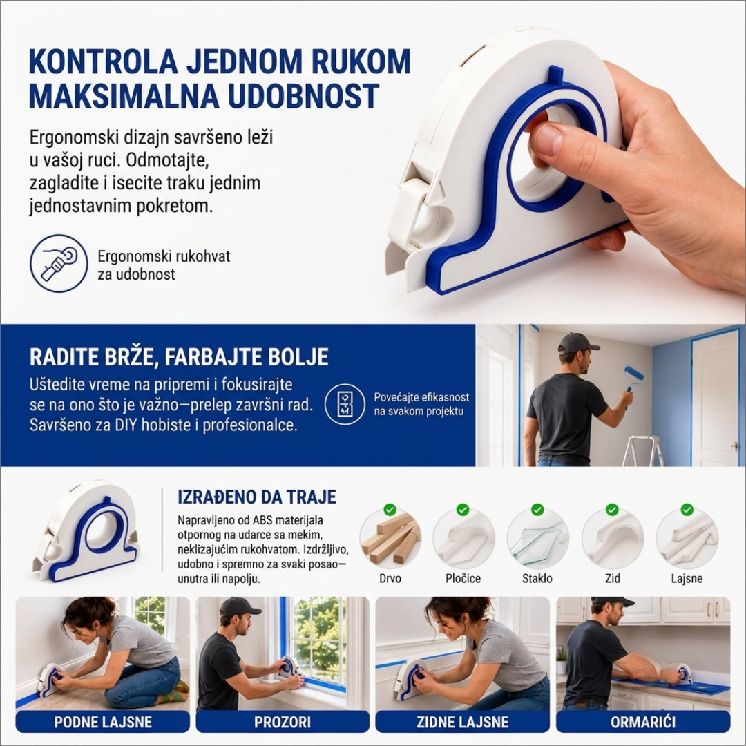 TapeMaster™ - Aplikator Trake Za Farbanje