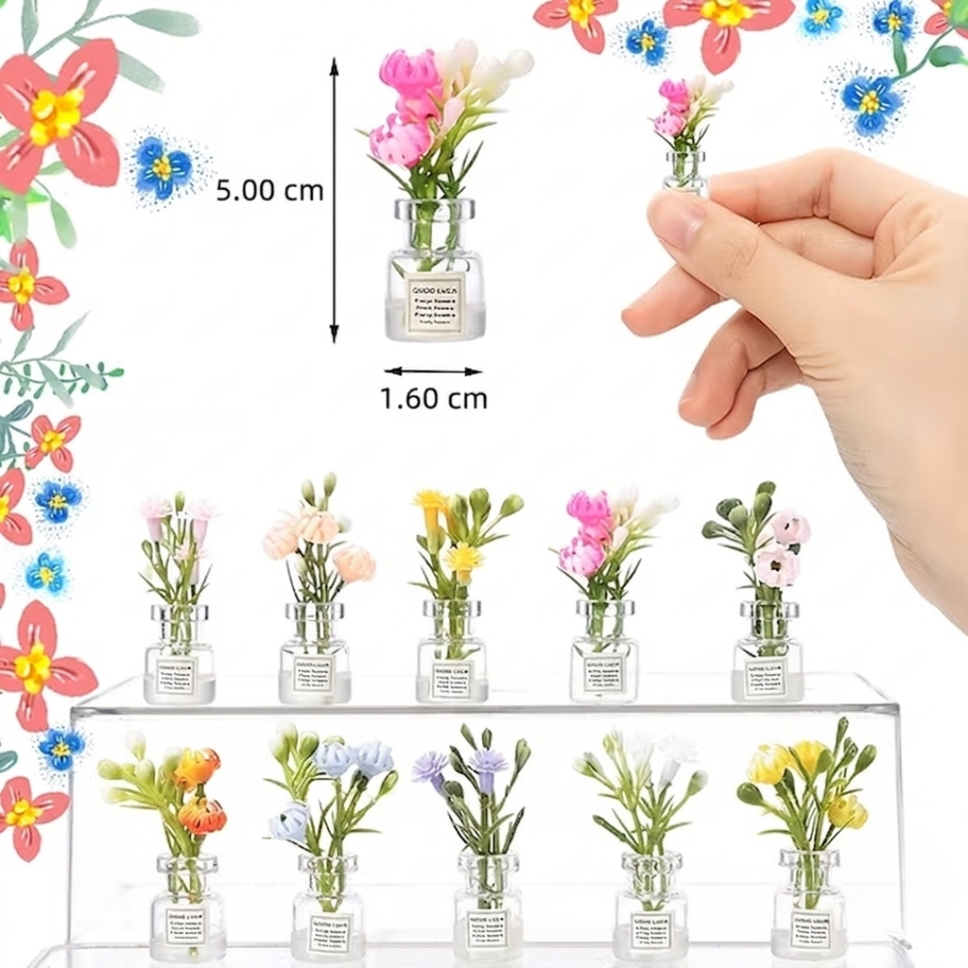DollFlowers™ – Buket Cveća za Lutke (Set od 10 Komada)