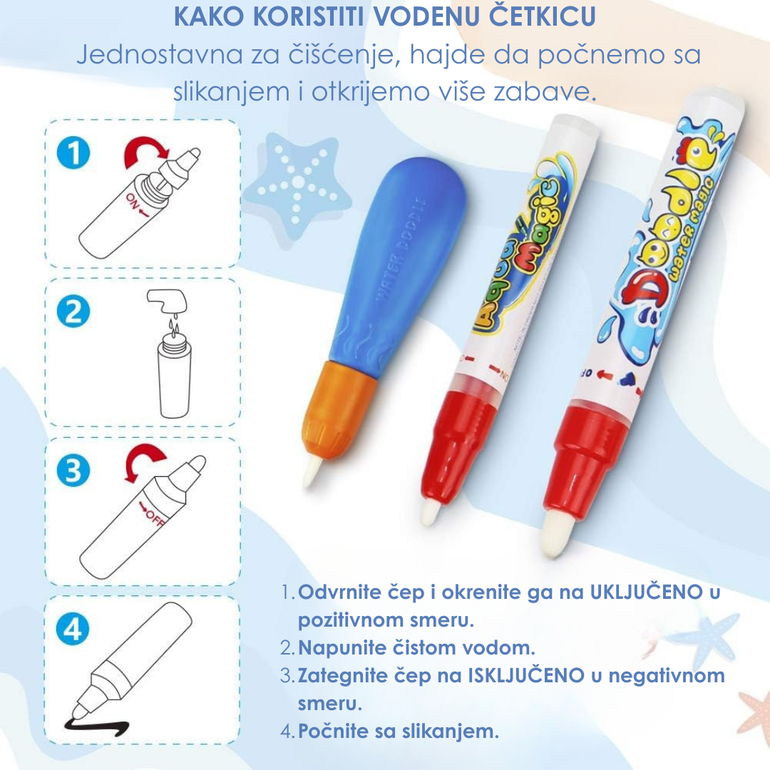 Vodeni Crtajući Tepih Za Decu