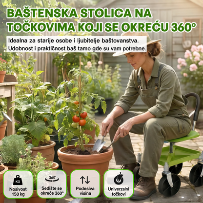 GardenRolling™ – Pokretna Stolica Za Baštu