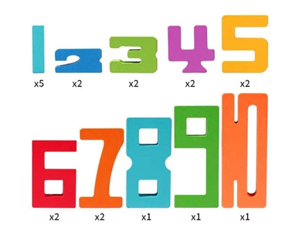 WoodenWonders™ – Drvene Matematičke Puzle za Decu