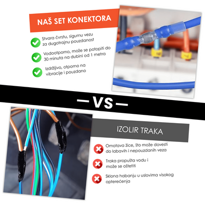 Termoskupljajući Konektori za Lemljenje (Set od 150 Komada)
