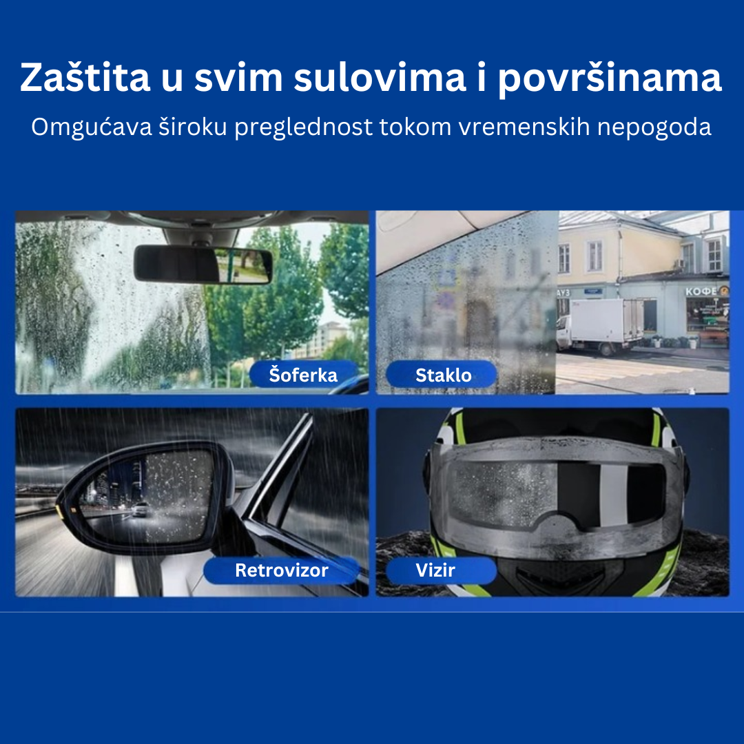 Četka + Sredstvo za Čišćenje i Zaštitu Stakla Automobila