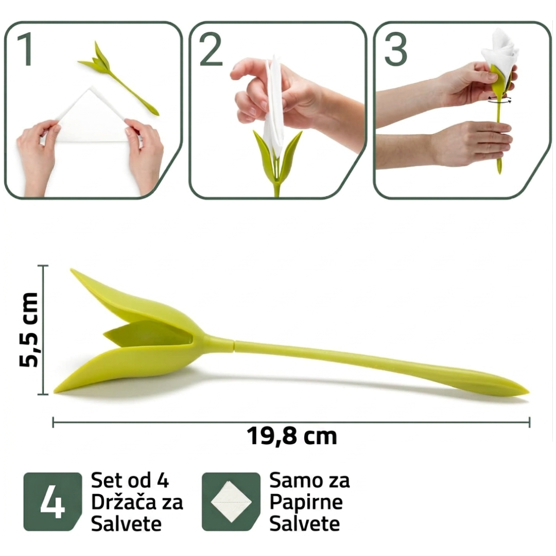 TulipNest™ – Držač za Salvete ( Set od 4 Komada )