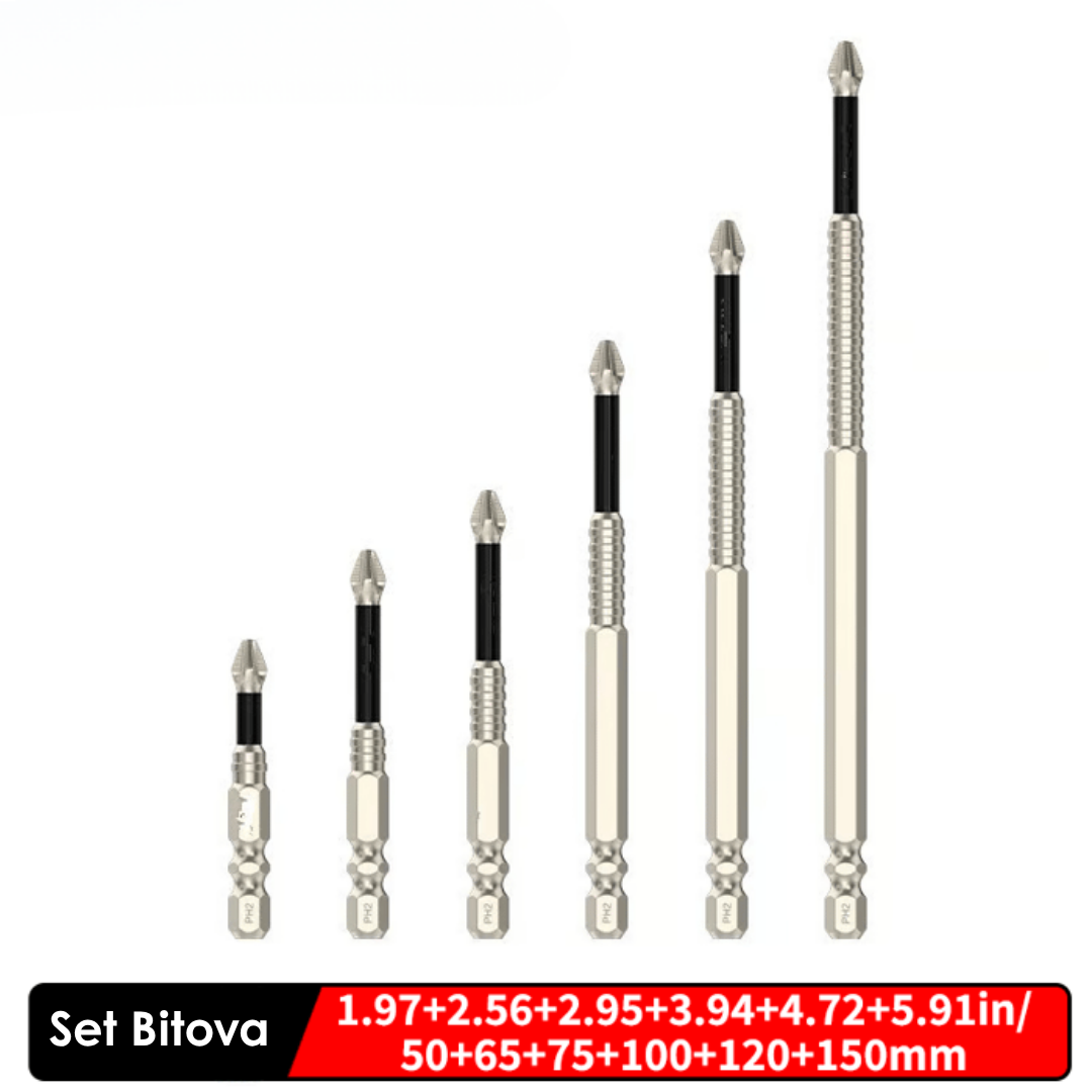 Set Nastavaka za Odvijače sa Magnetom (6 Komada)