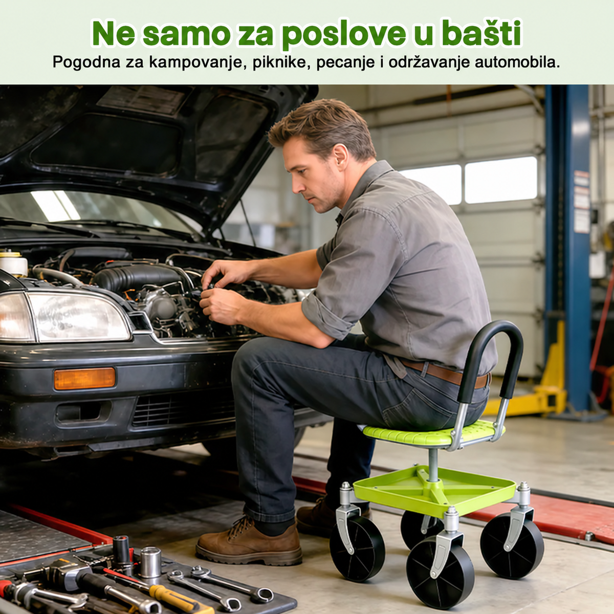 GardenRolling™ – Pokretna Stolica Za Baštu