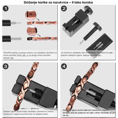 Bakarna Magnetna Narukvica