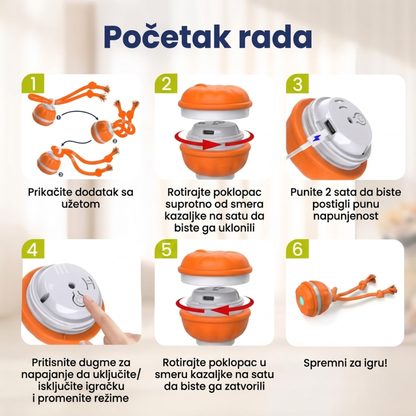 RolliPlay™ – Pametna Loptica Za Kućnog Ljubimca
