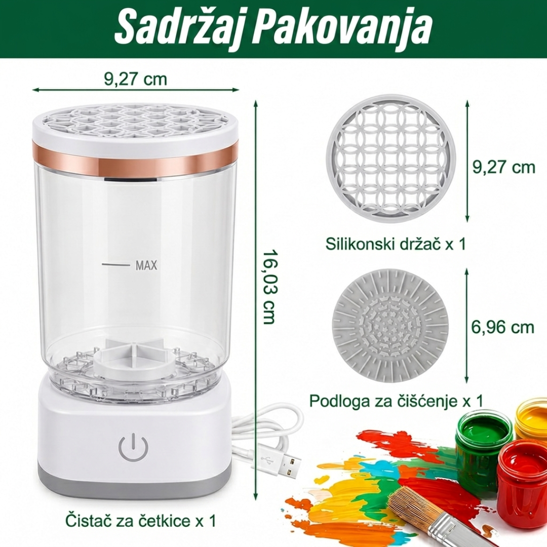 BrushClean™ – Električni Čistač za Četkice