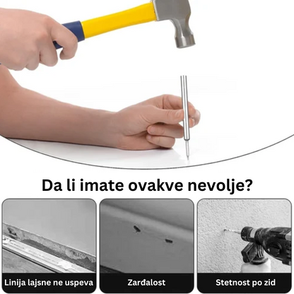 Dvosmerni Nevidljivi Ekseri (Set od 100 komada + 1 Alat za Aplikaciju)