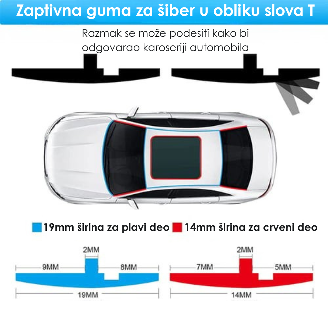 Traka za Zapitivanje Stakla Automobila