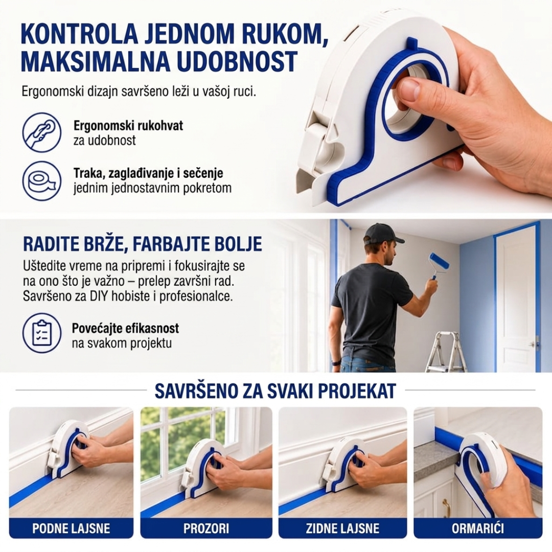 TapeMaster™ - Aplikator Trake Za Farbanje