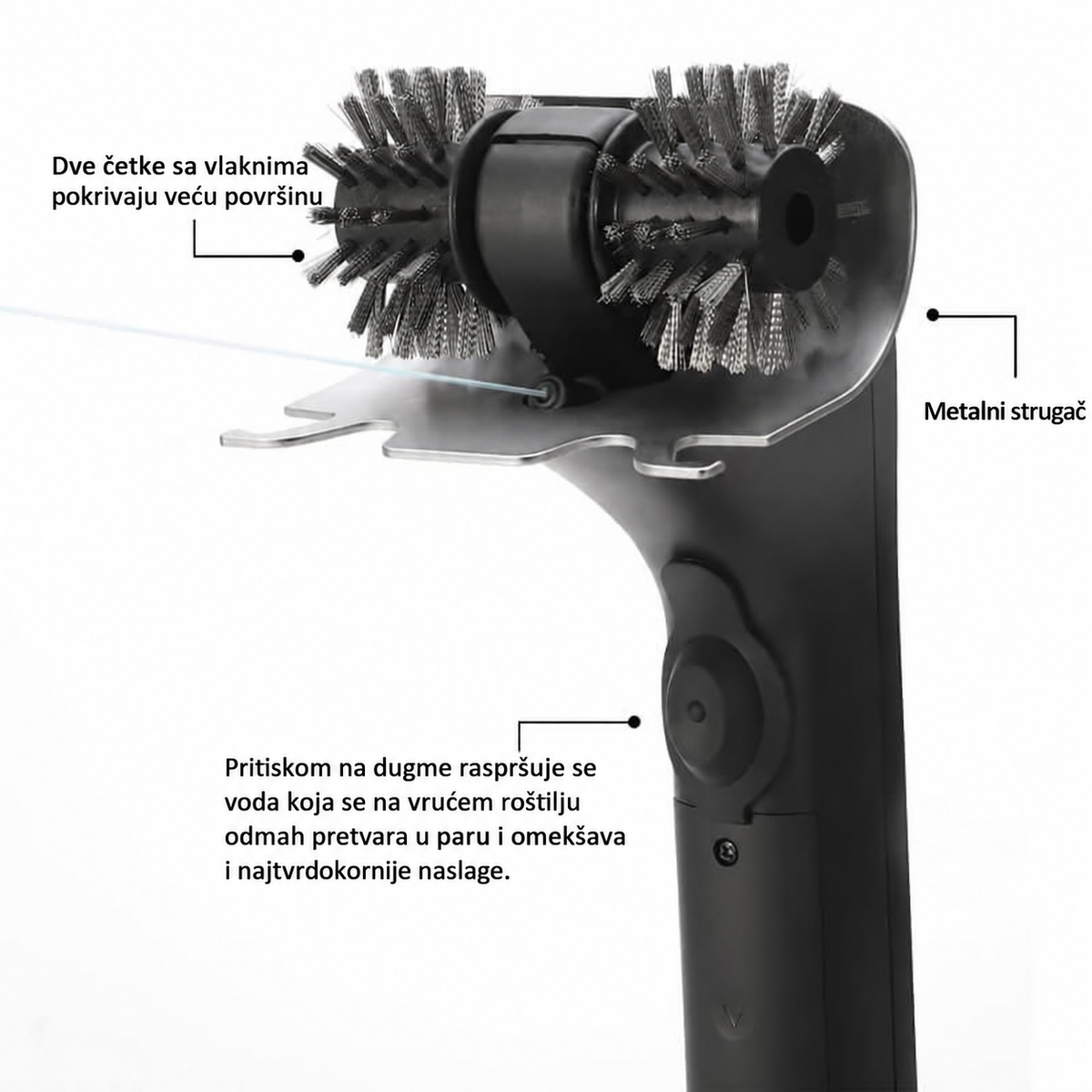 GrillBrush™ – Električni Čistač Za Roštilj