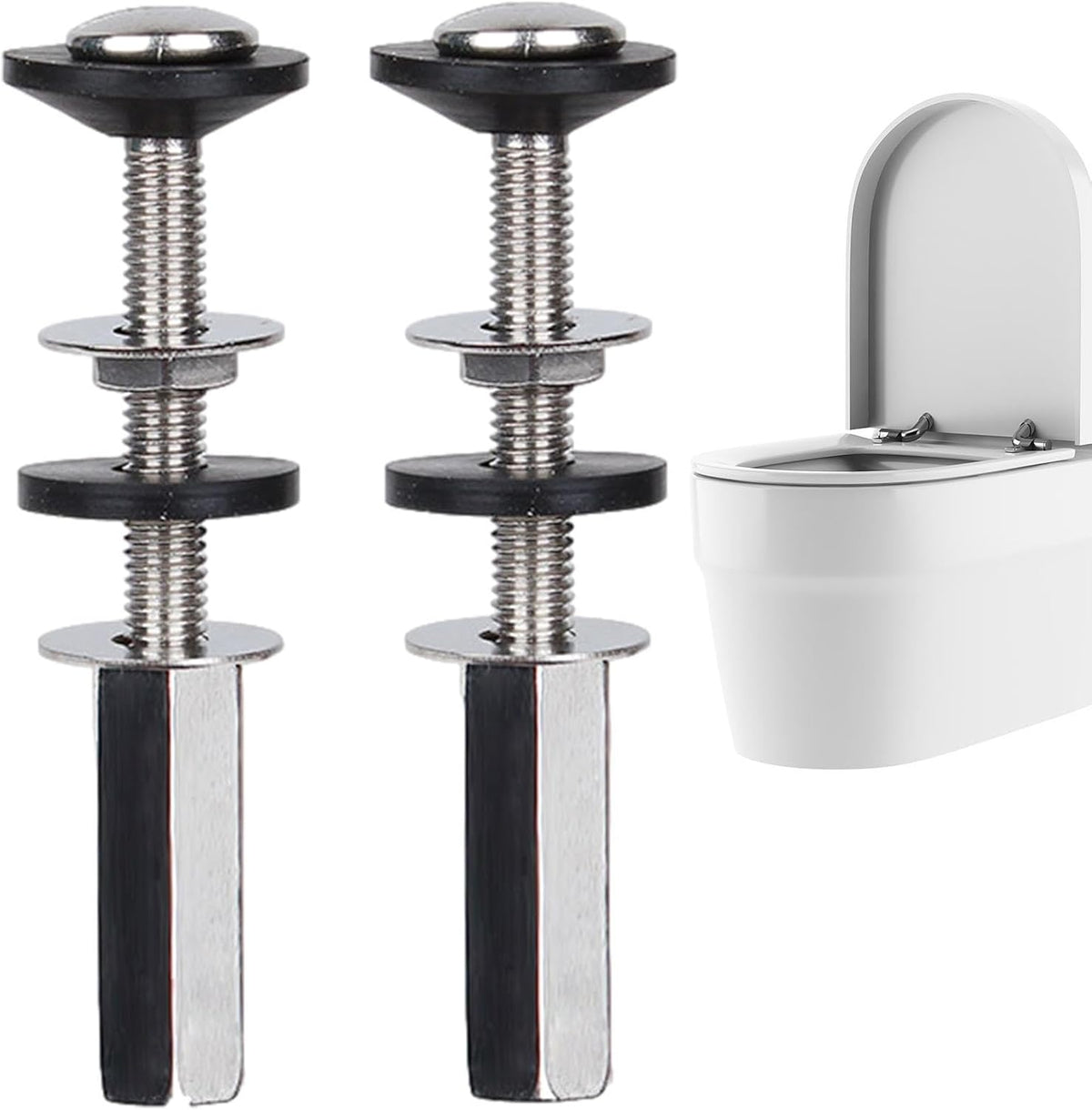 RockSolid™ – Profesionalni Šrafovi Za WC Dasku (Set od 2 Komada)