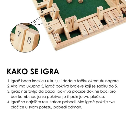 Društvena Igra Sa Drvenim Kockama