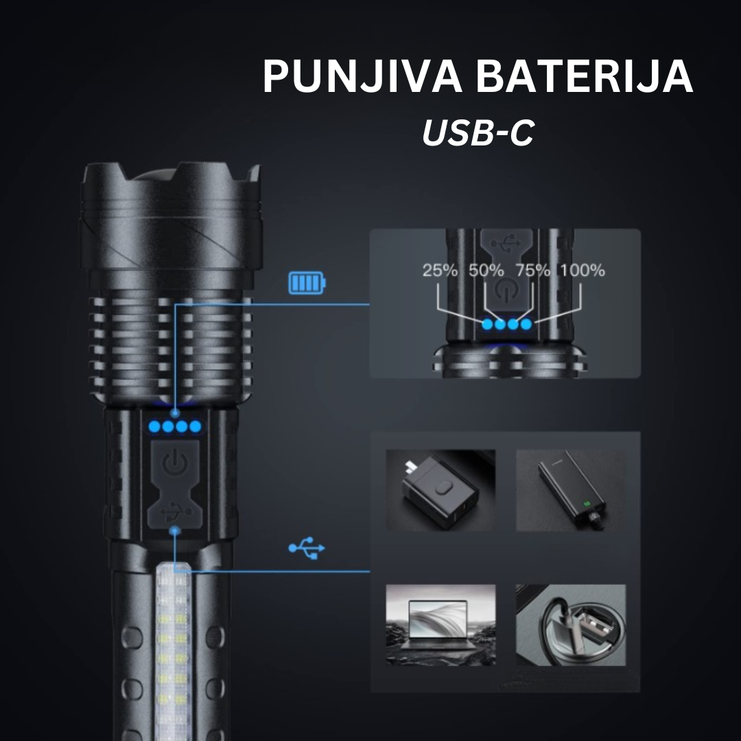 Multifunkcionalna Punjiva LED Lampa