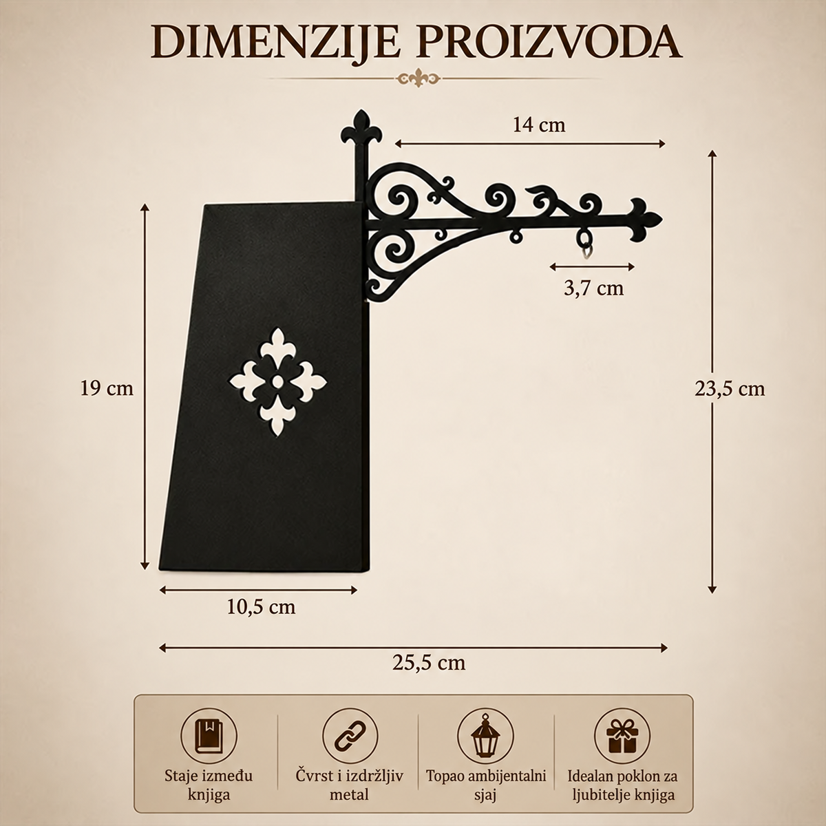 BookLight™ - Ulična svetiljka sa držačem za knjige