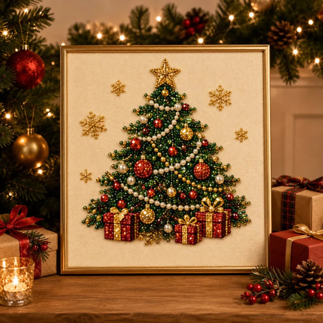 PearlCanvas™ – Komplet Perli Za Novogodišnji Portret