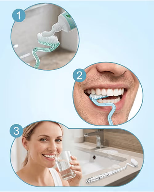 SmiDent™ – Četkica Za Zube U Obliku Slova S (Set od 4 Komada)